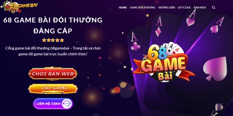 Hình ảnh giao diện hiện đại của Game Bài Đổi Thưởng trên điện thoại.