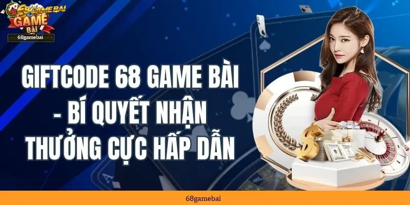 Khung sự kiện tặng Giftcode độc quyền tại 68gamebai cho người chơi.